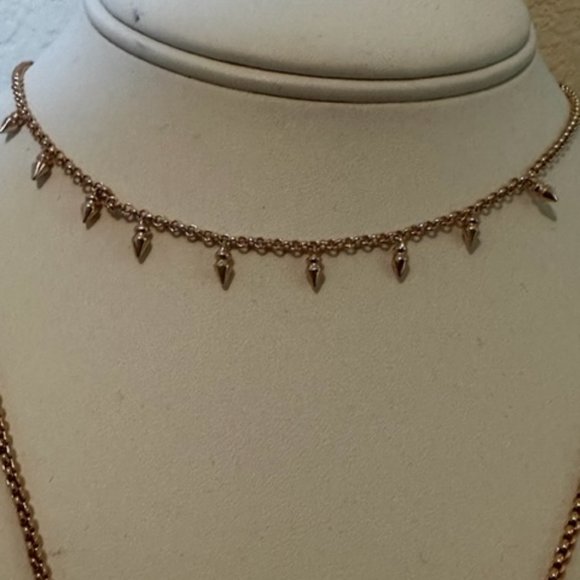 NWT Kendra Scott Rose Gold Addison Choker Necklace - Picture 3 of 10